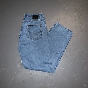 Harley Davidson blue jeans